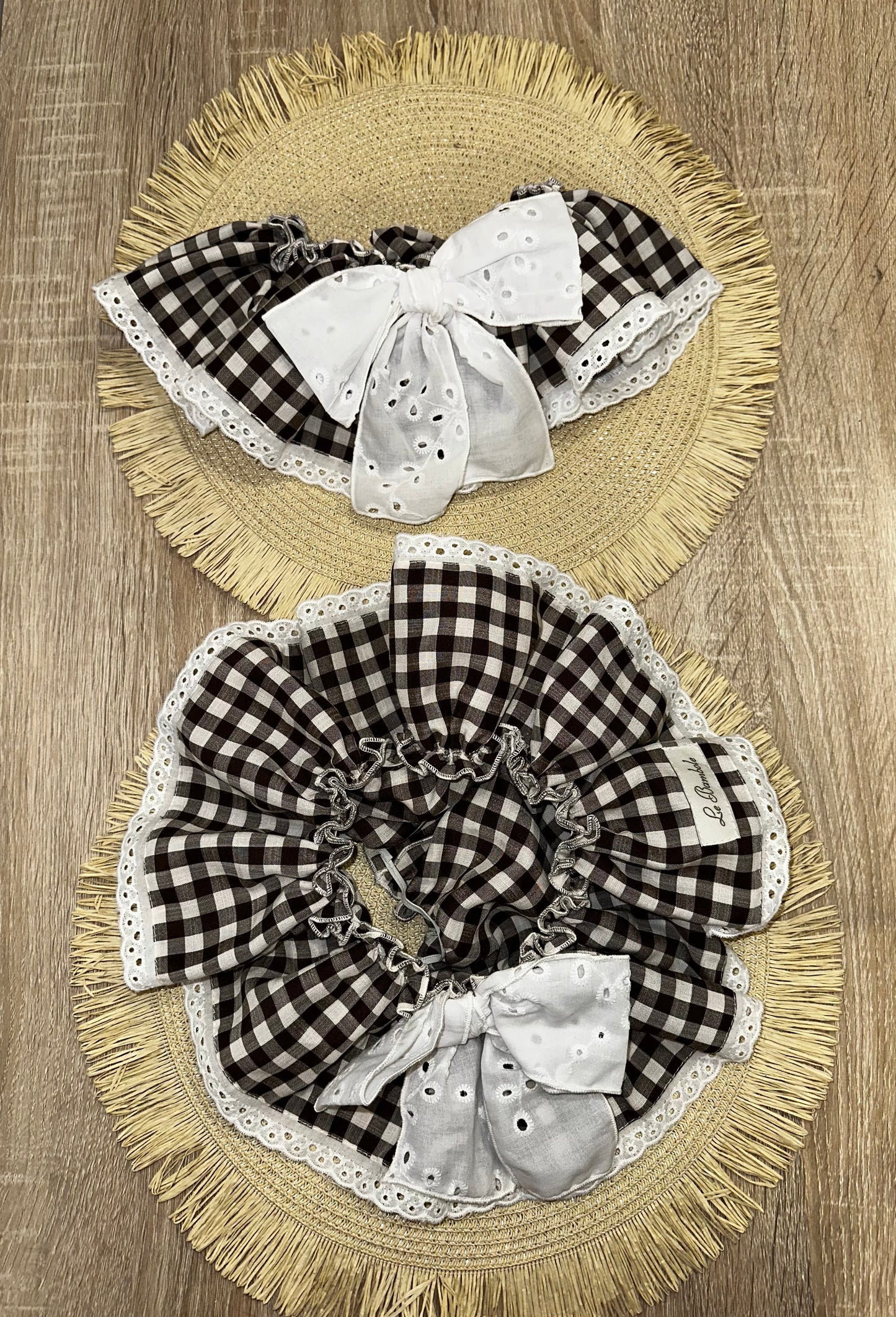 COSTUME VICHY MARRONE