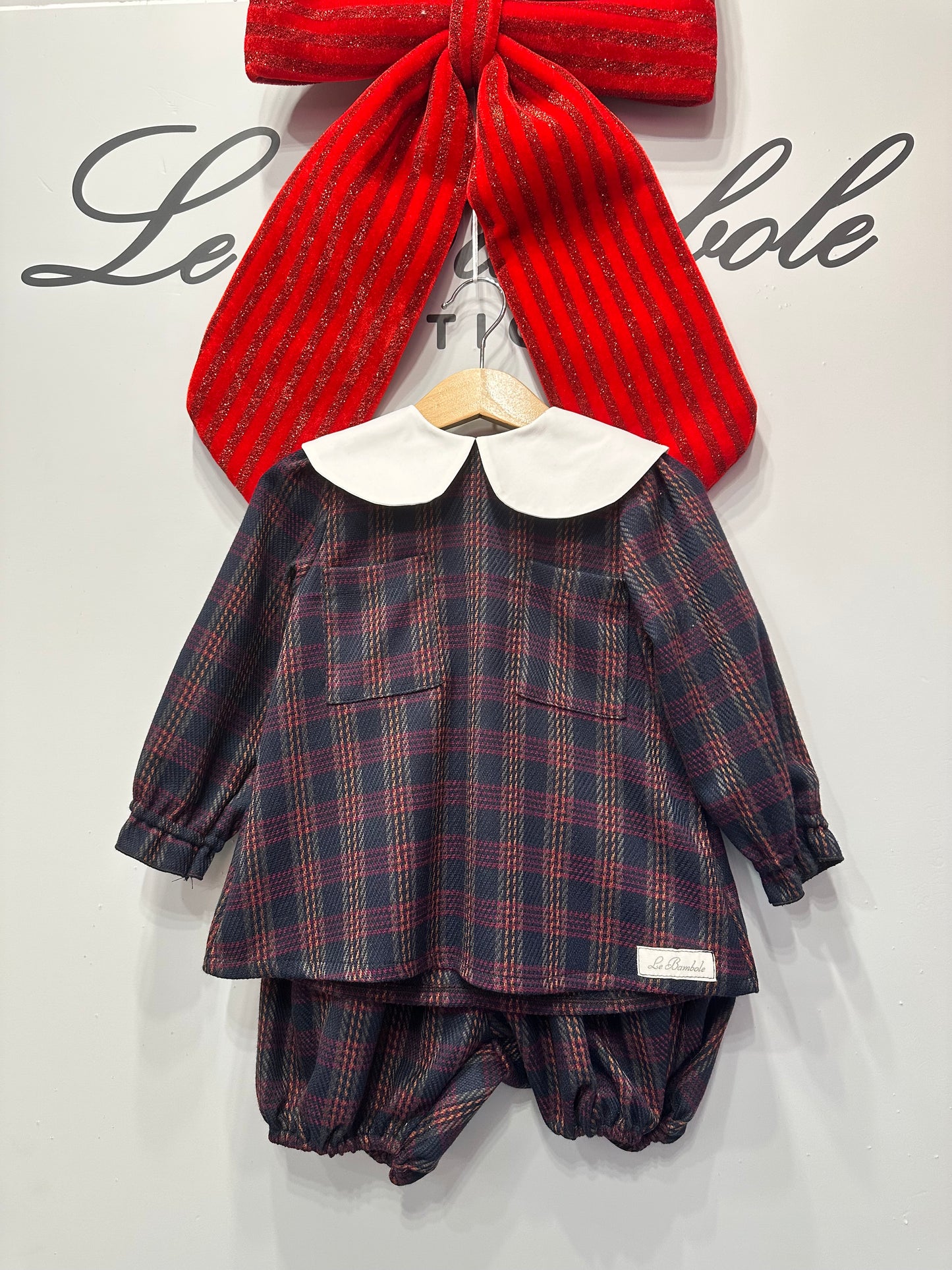 COORDINATO QUADRI BORDEAUX