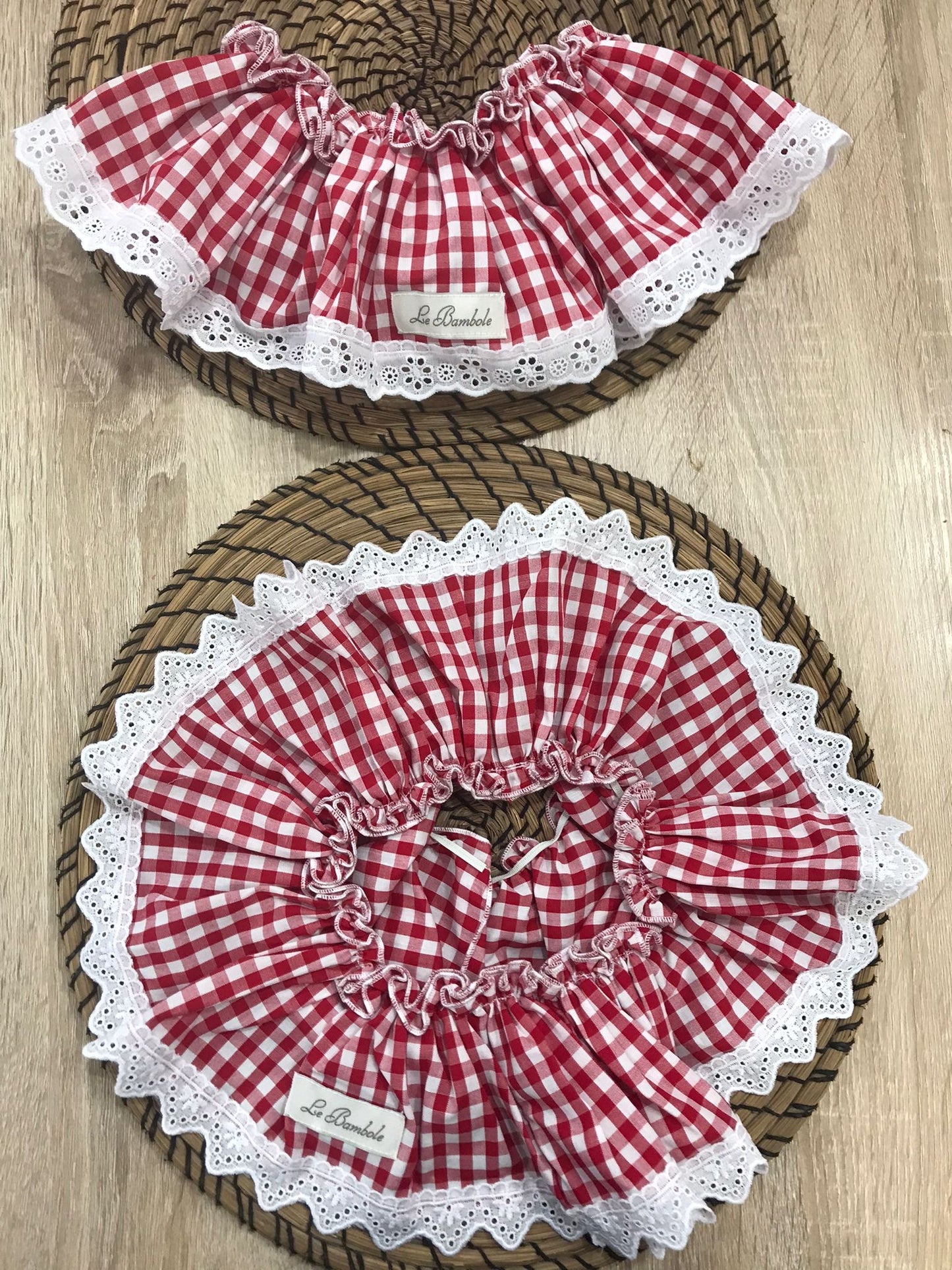 COSTUME VICHY ROSSO