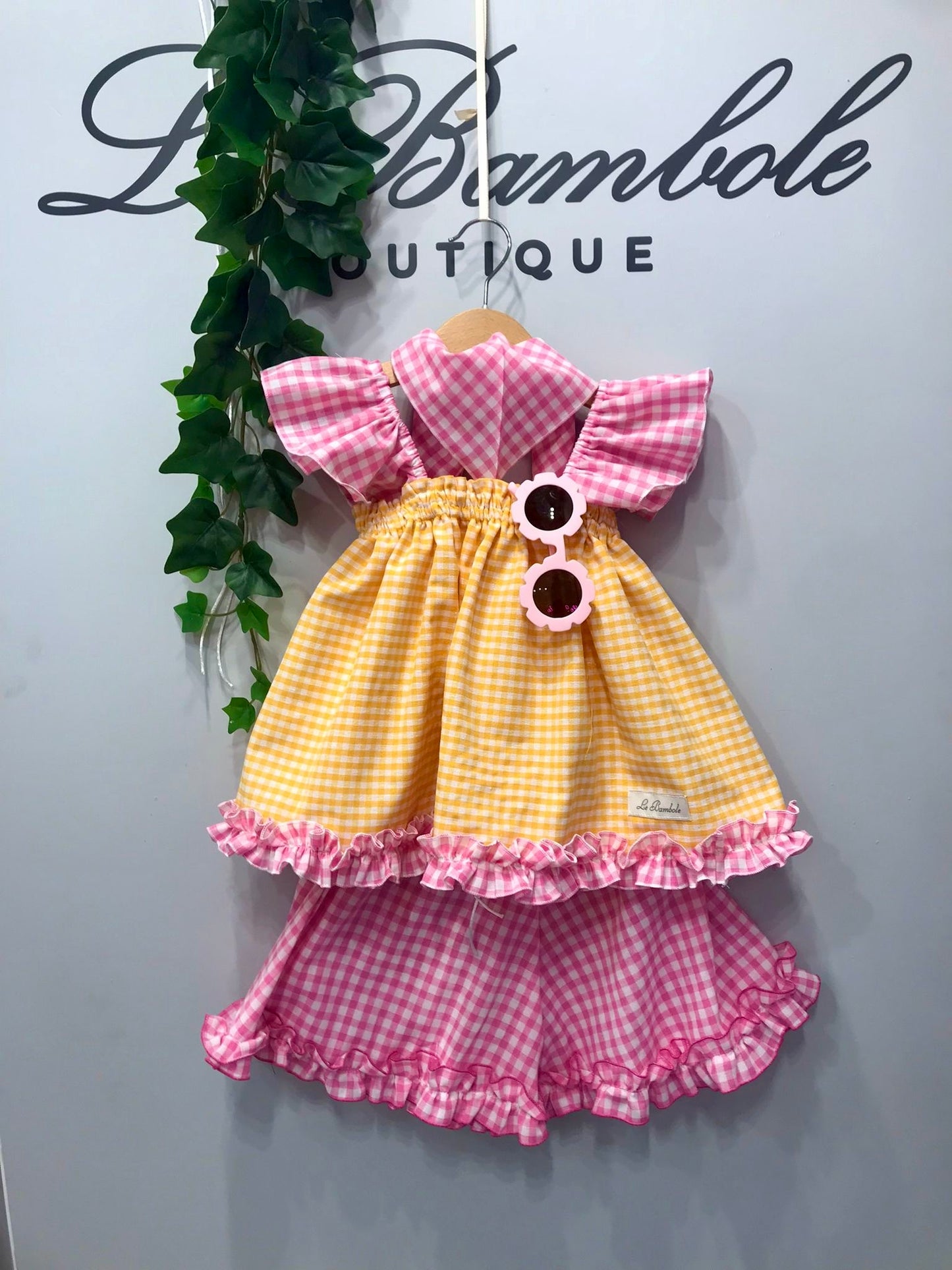 COORD VICHY ROSA E GIALLO (PIÙ VARIANTI)