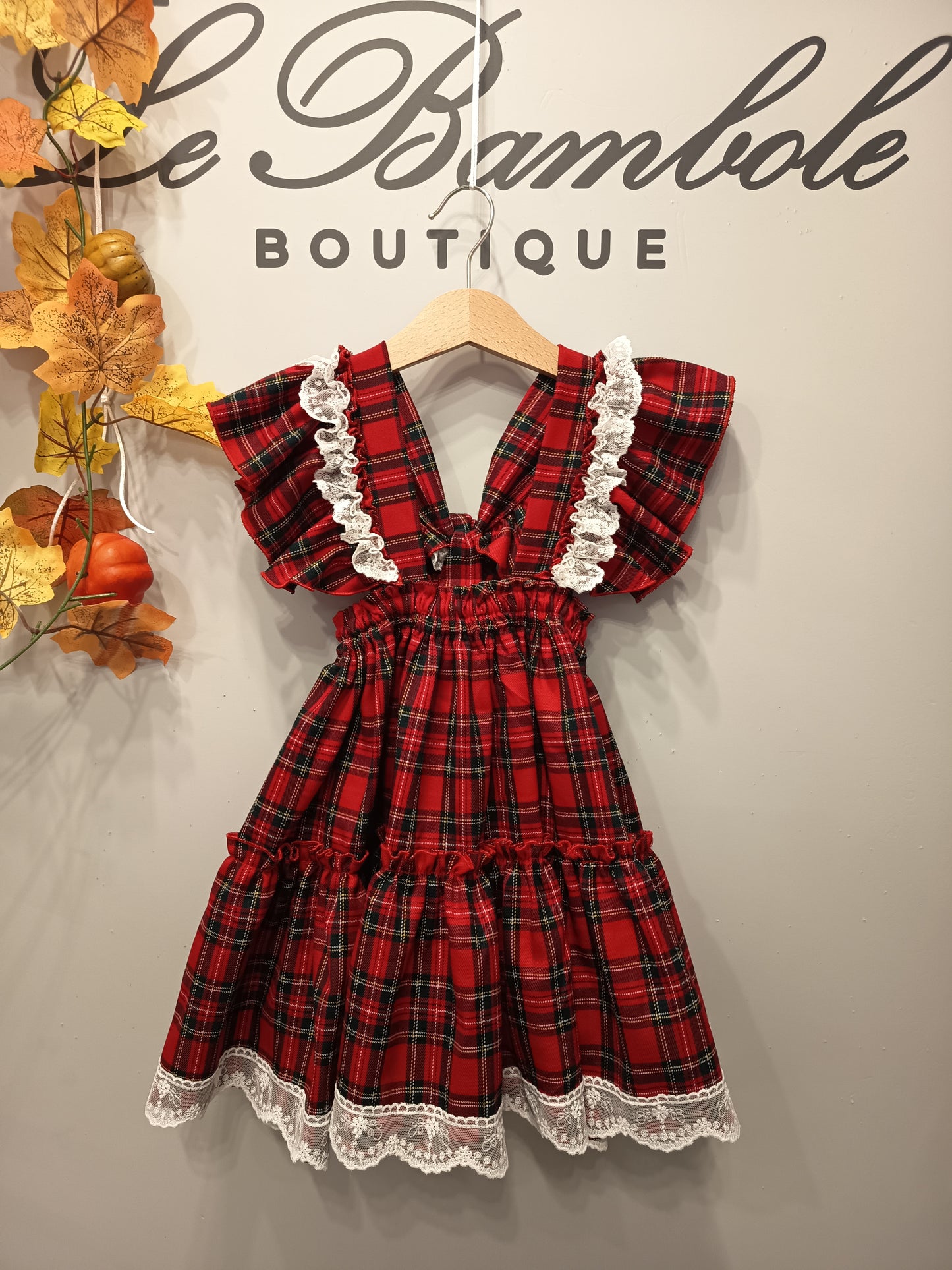 ABITO FARFALLA TARTAN