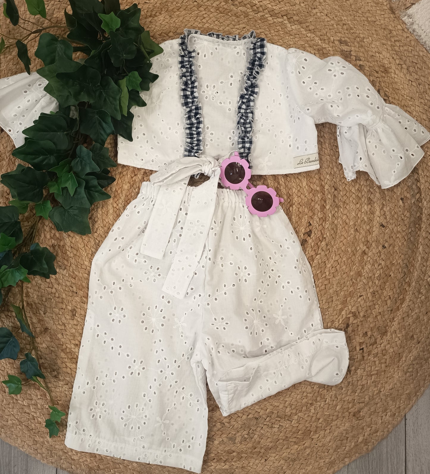 Cordset bianco blu