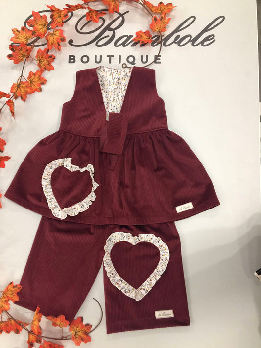 GILET LOVE BORDEAUX