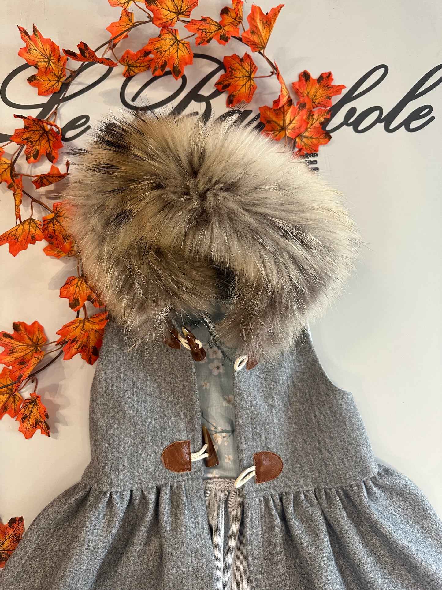 GILET CON PELLICCIA GRIGIO