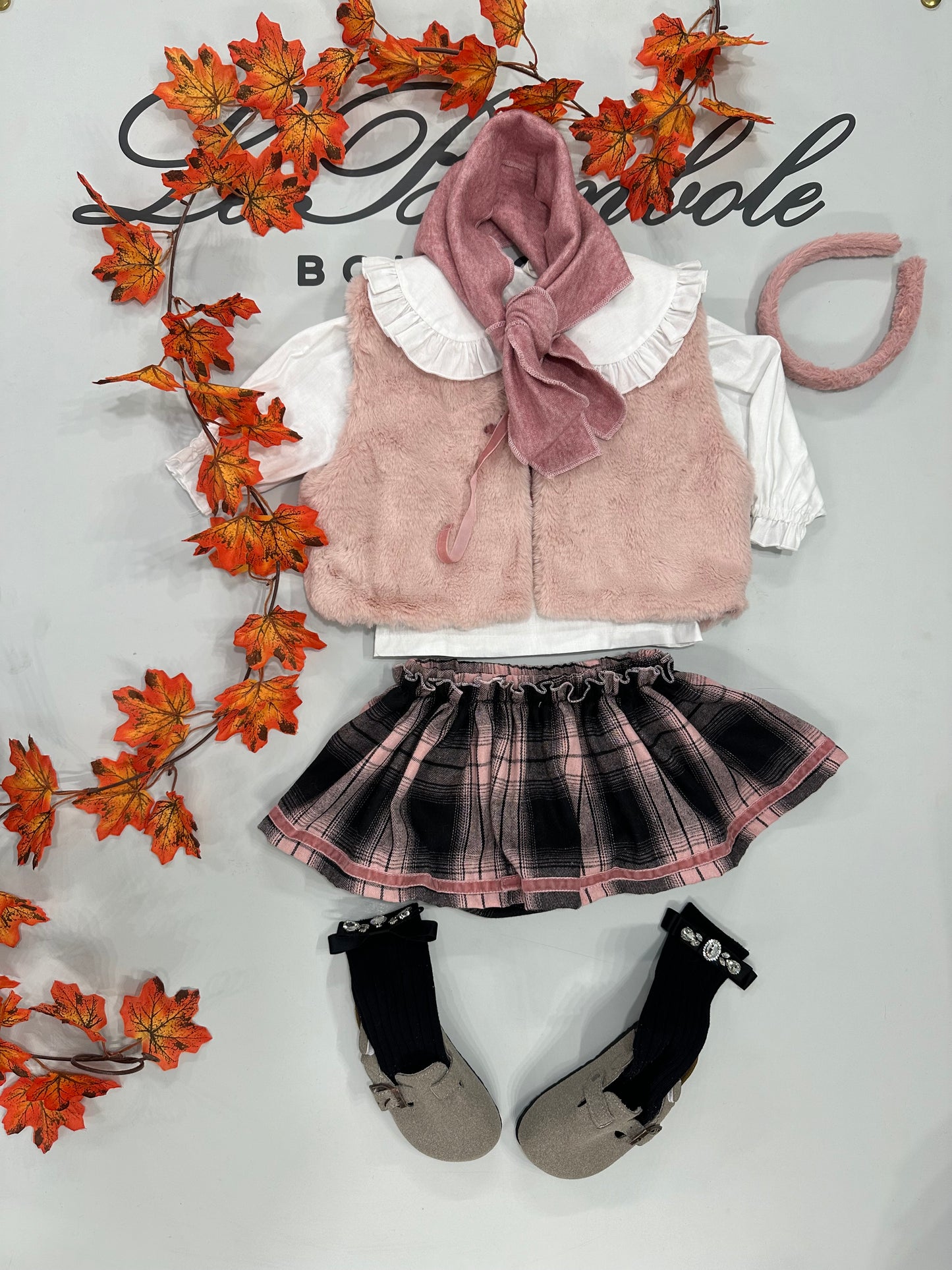 GILET IN PELLICCIA ROSA