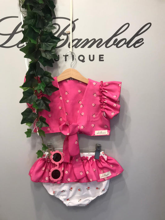 SET CAFTANO CUORI FUCSIA