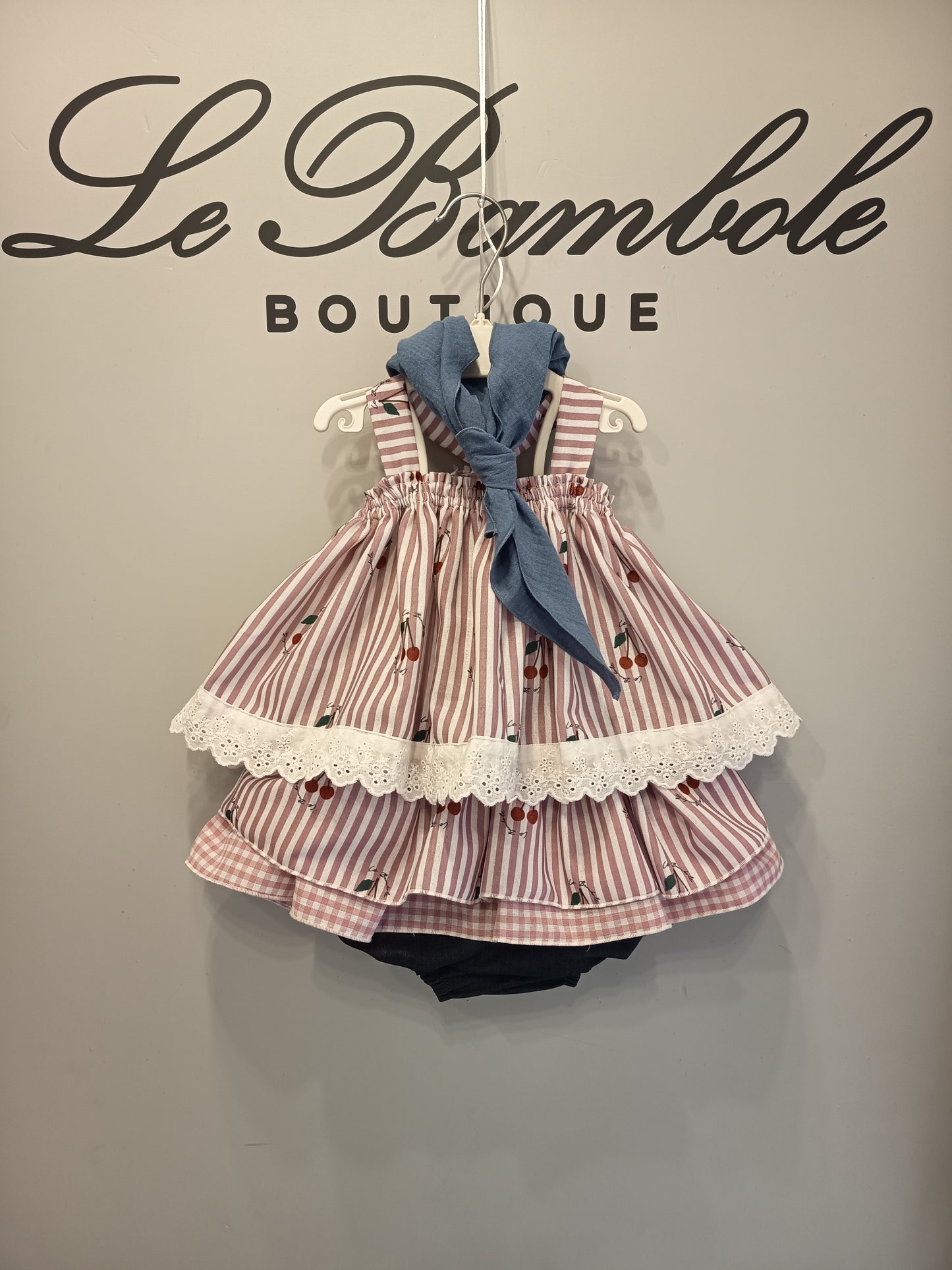 Completo baby ciliegie