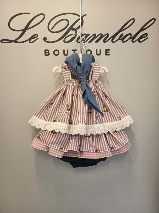 Completo baby ciliegie