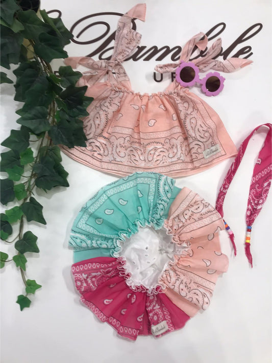 COORDINATO BANDANA MULTICOLOR