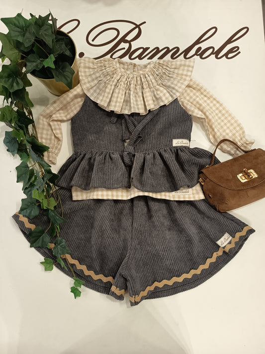 COMPLETO ANDRE PANTALONE A FARFALLA